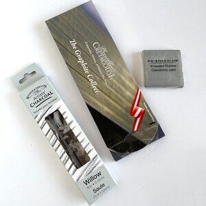 Artist Drawing Set, Cretacolor Graphite Collection, Charcoal, Prismacolor Rubber
